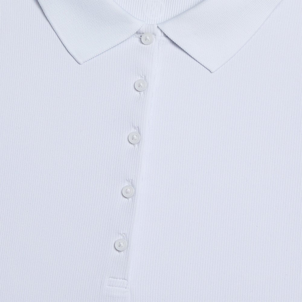 Women's Ribbed Tech Nylon Long Sleeve Polo