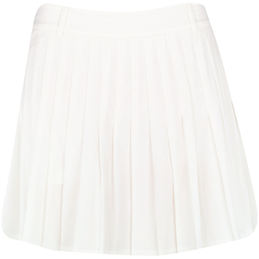 Women's 4-Way Stretch Poly Woven Pleated Skirt