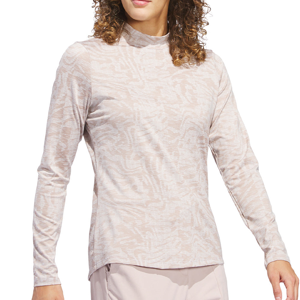 Women's Ultimate365 Jacquard Long Sleeve Mock Neck Shirt - Fairway Styles