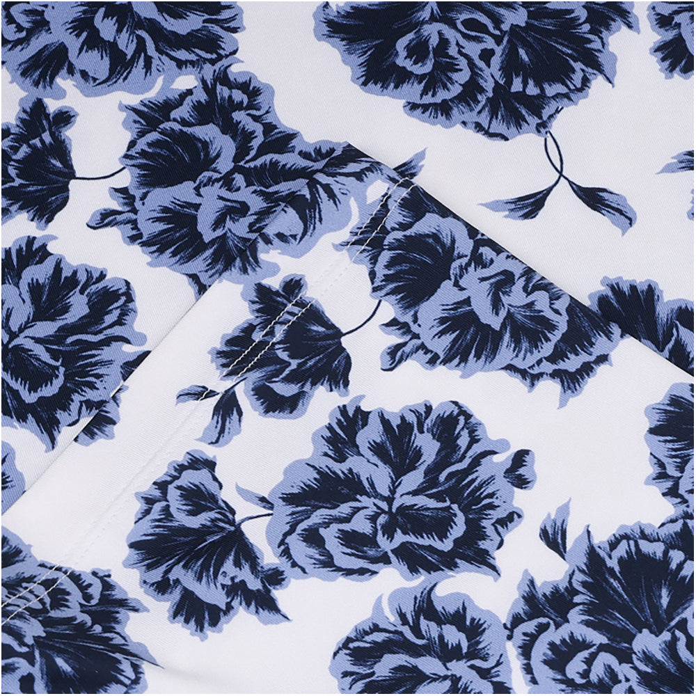 Floral Print Tech Jersey Polo