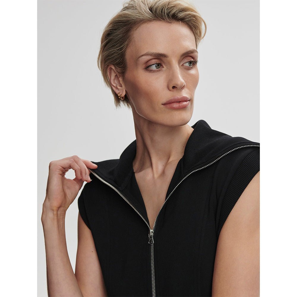 Women's Rebecca Sleeveless Zip Through Dress - Fairway Styles