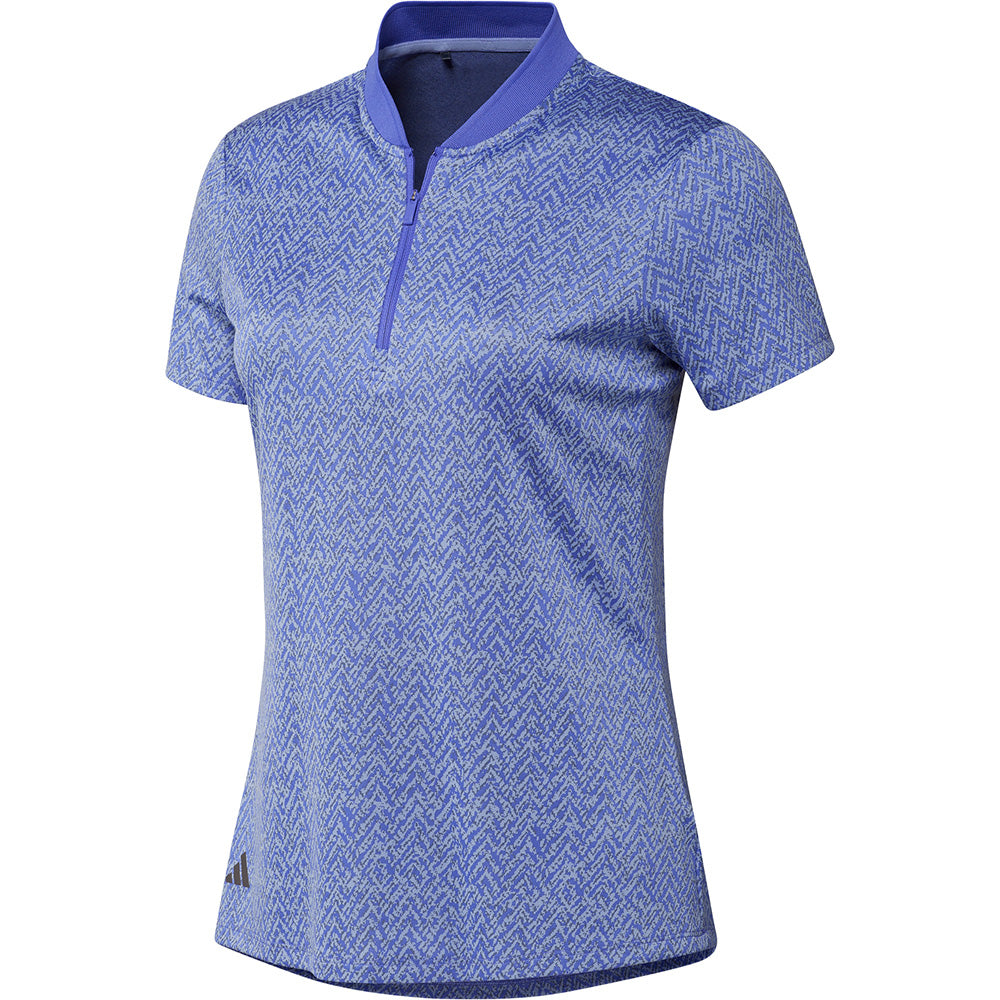 Women's Ultimate365 Jacquard 1/4 Zip Blade Collar Polo