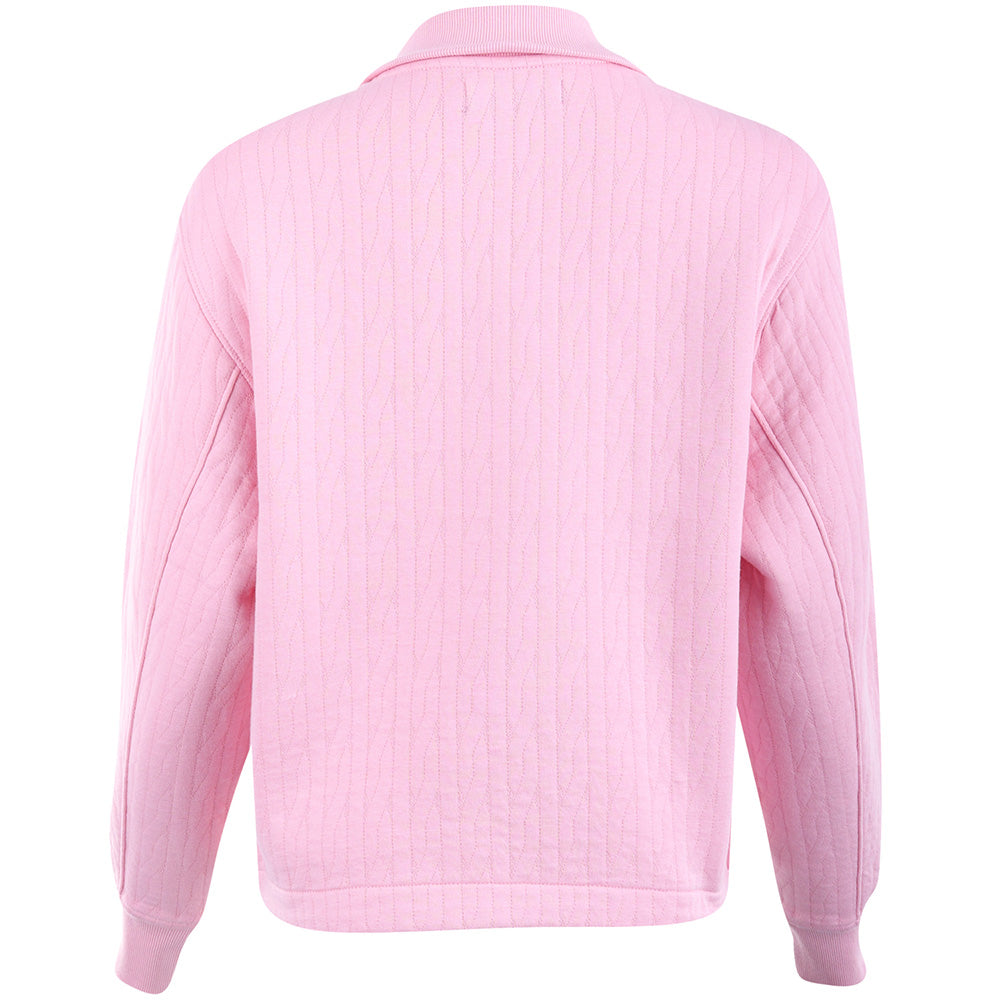 Women's Cable-Quilted 1/4 Zip Pullover