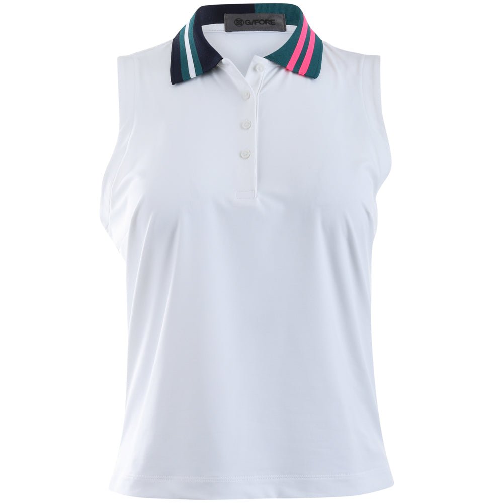 Women's Stretch Nylon Interlock Sleeveless Polo
