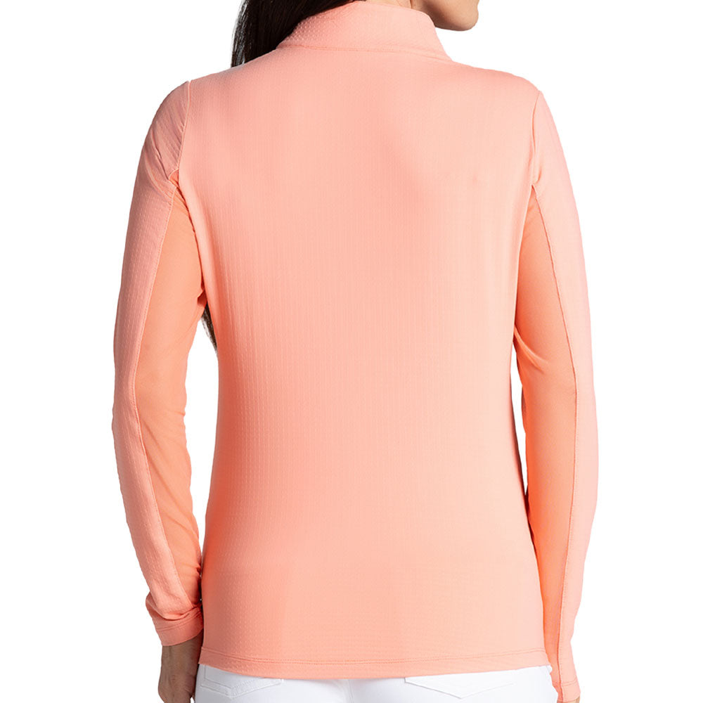 Women's Long Sleeve Mock Neck Top - Solid