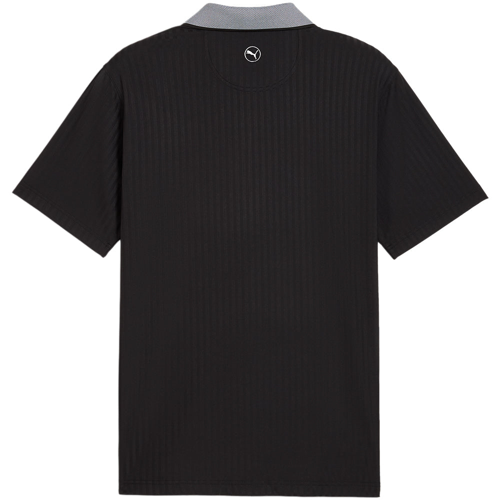 MATTR Stripe Jacquard Polo