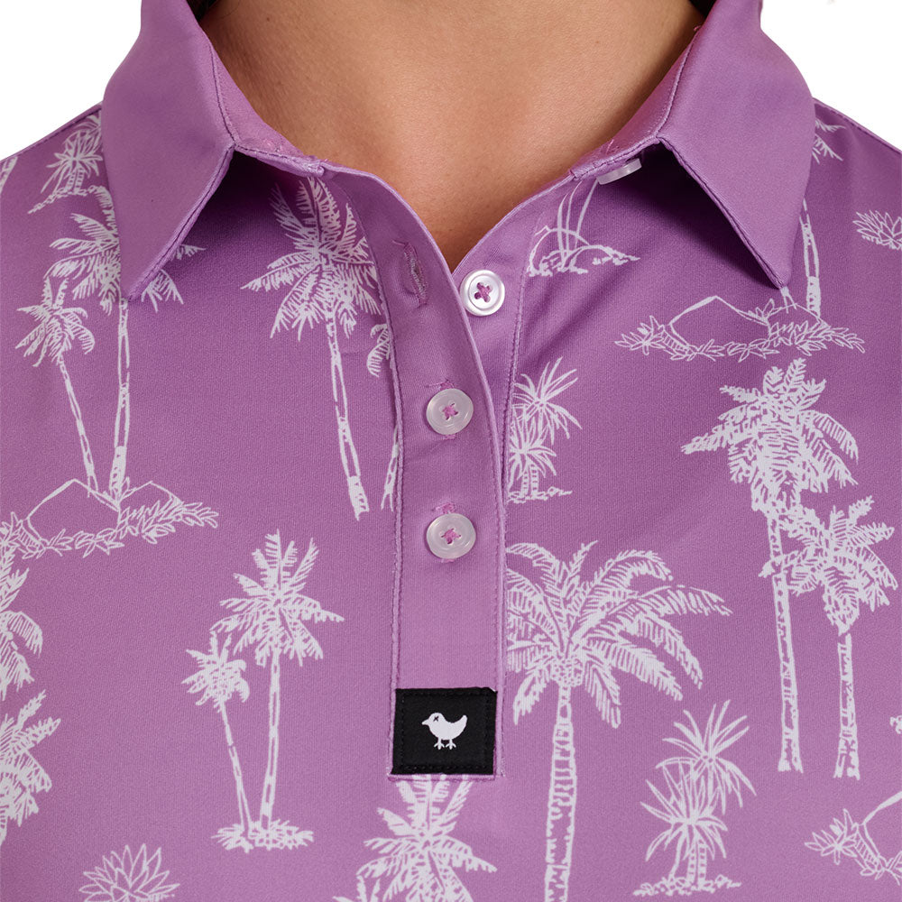 Women's Purple Thermal Polo