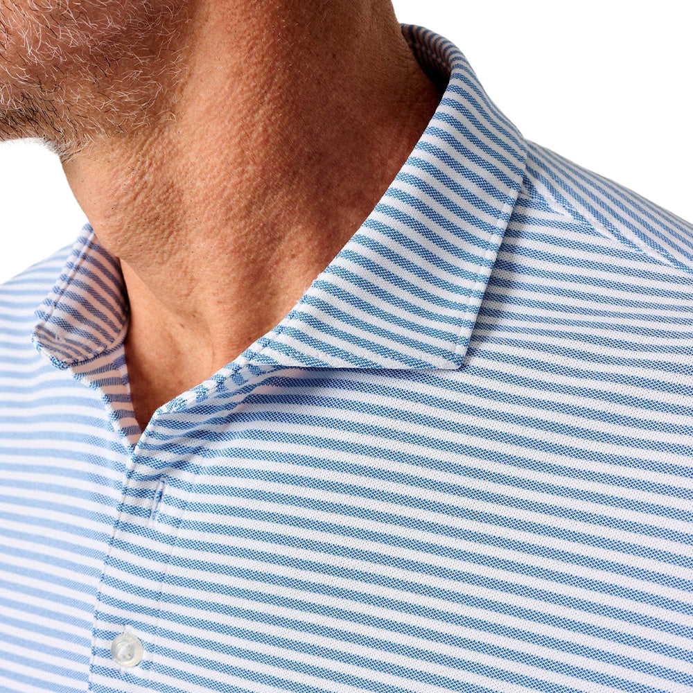 Performance Mesh Polo - Stetson Stripe