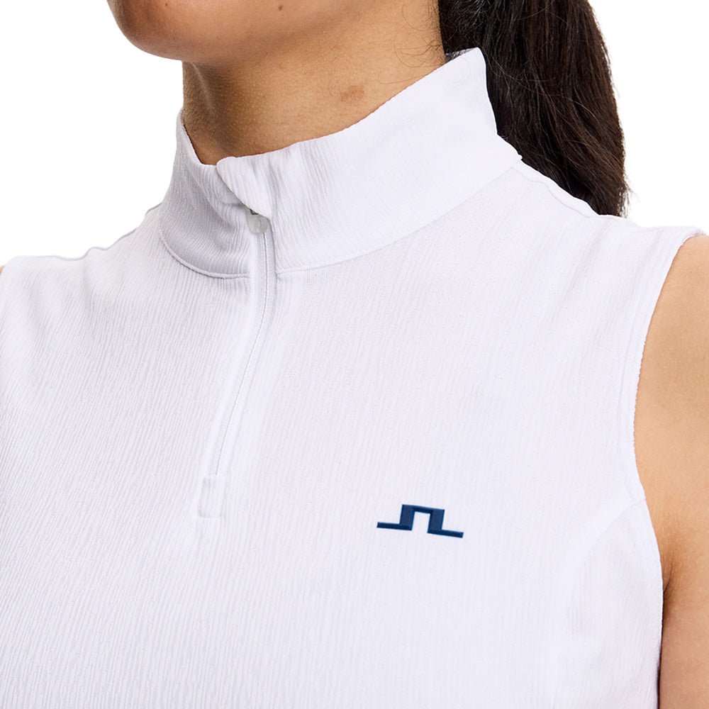 Women's Tia Sleeveless 1/4 Zip Mock Neck Top