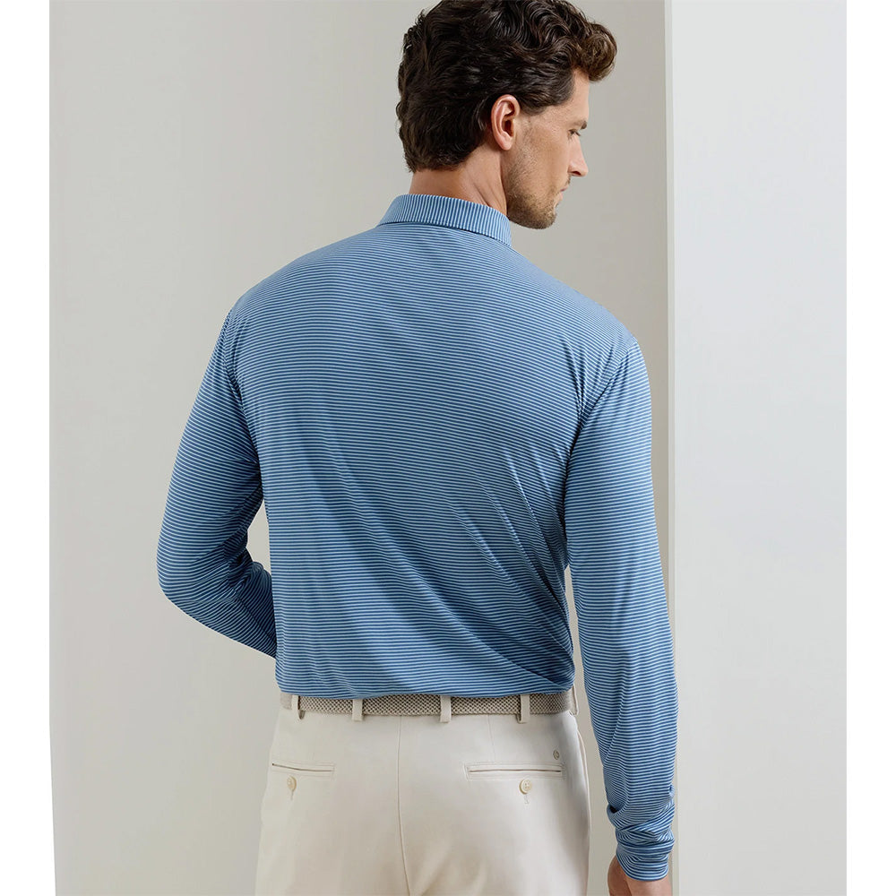Featherweight Stripe Long Sleeve Polo