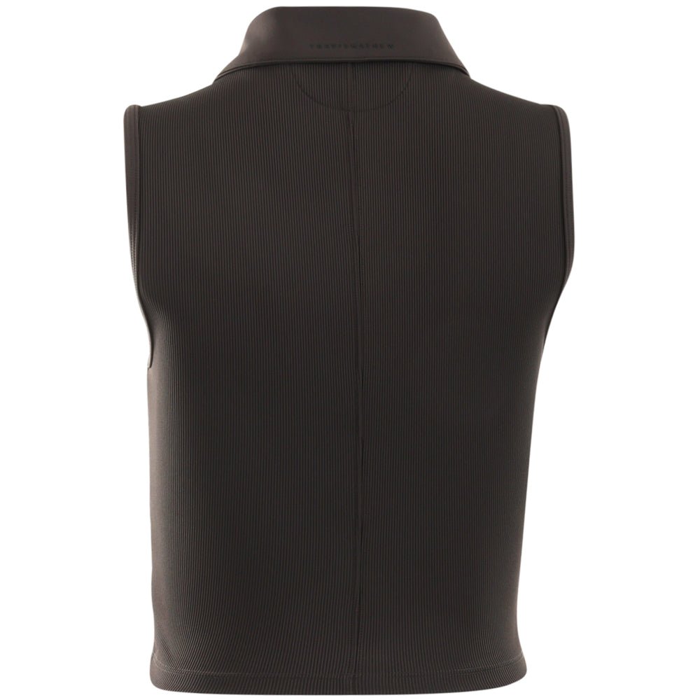 Women's MoveKnit Rib Sleeveless Full Zip Polo