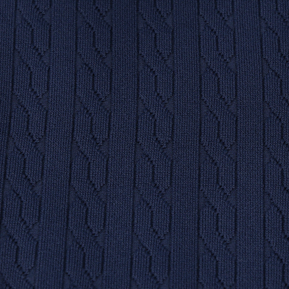 Women's Cable Long Sleeve 1/4 Zip Polo