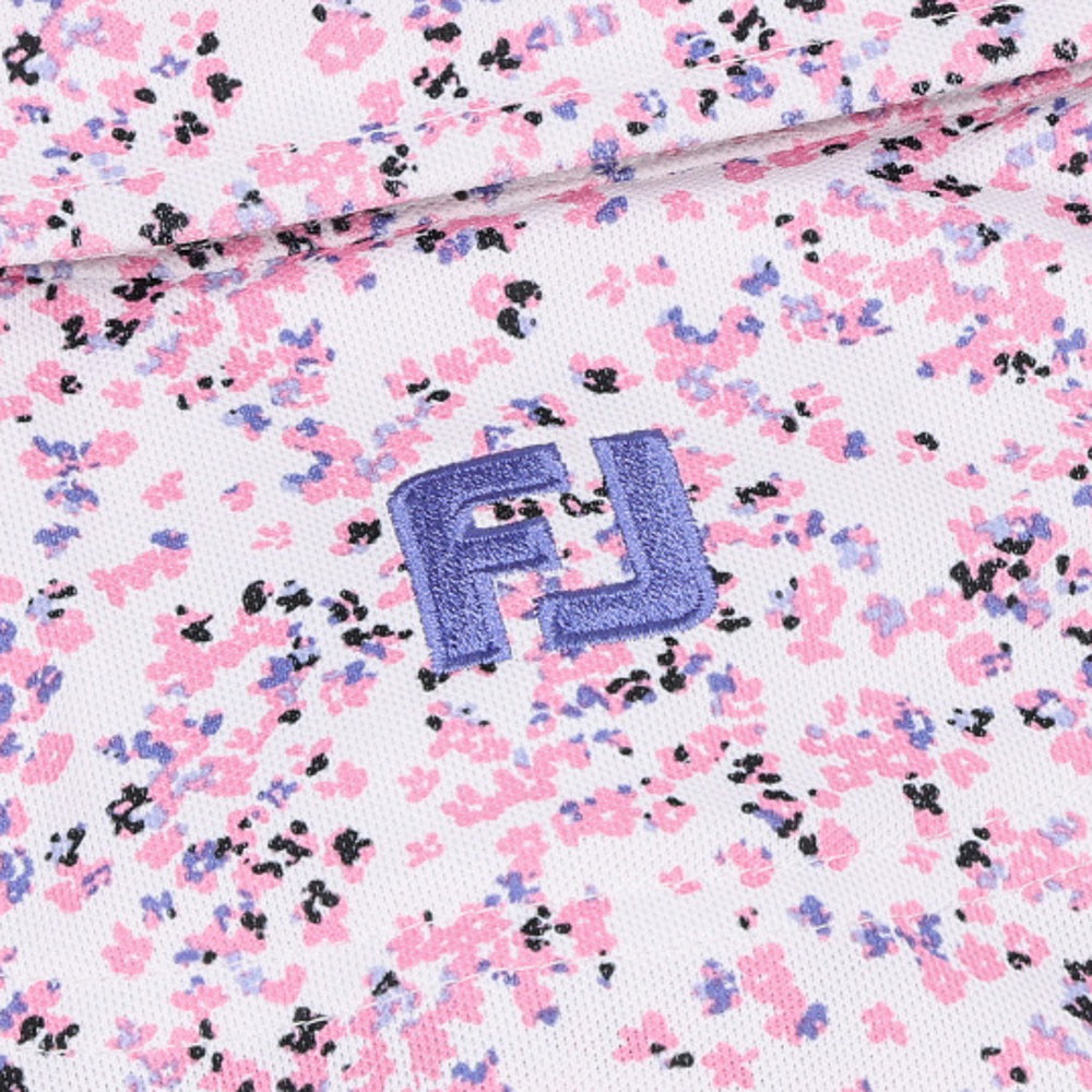 Watercolor Floral Print Polo