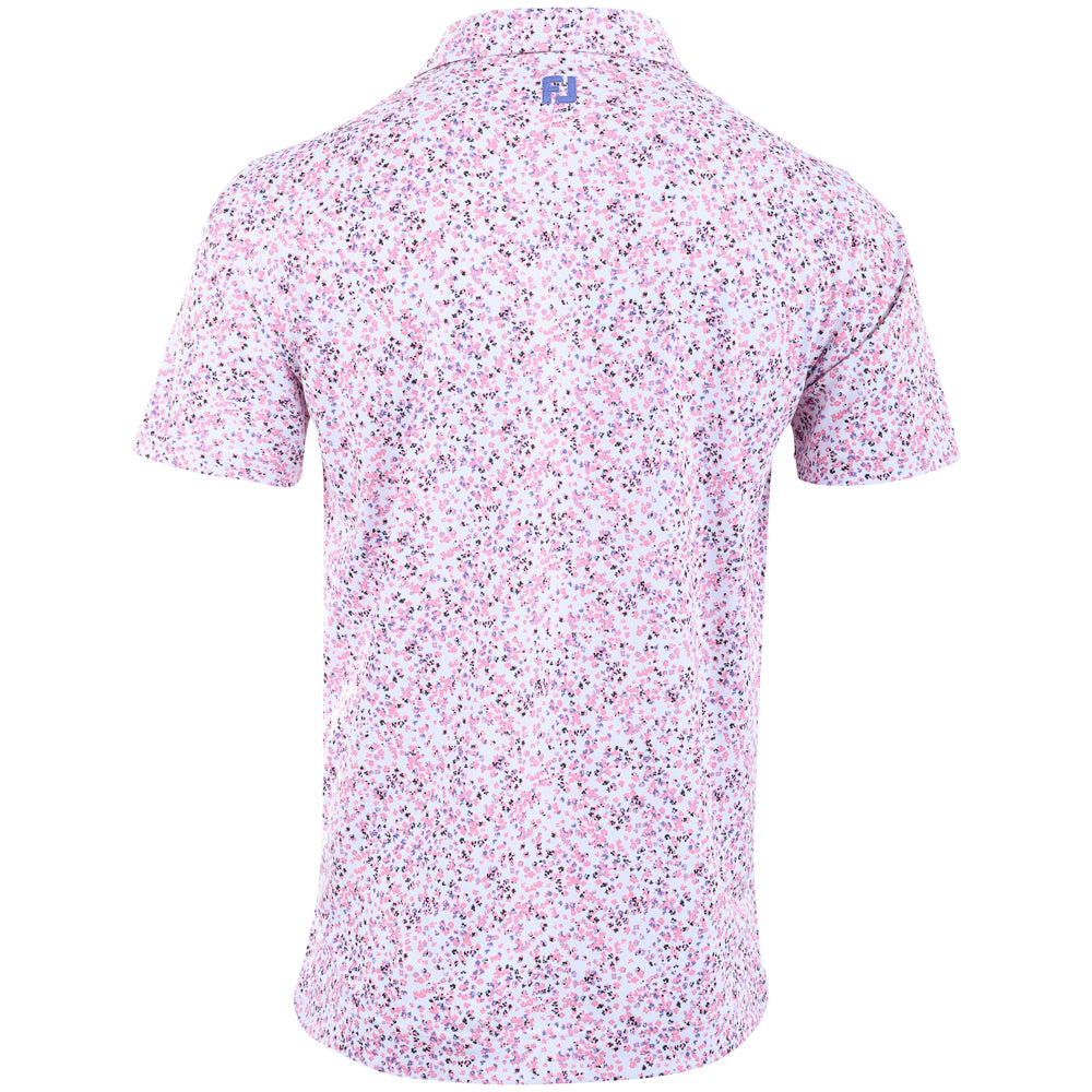 Watercolor Floral Print Polo