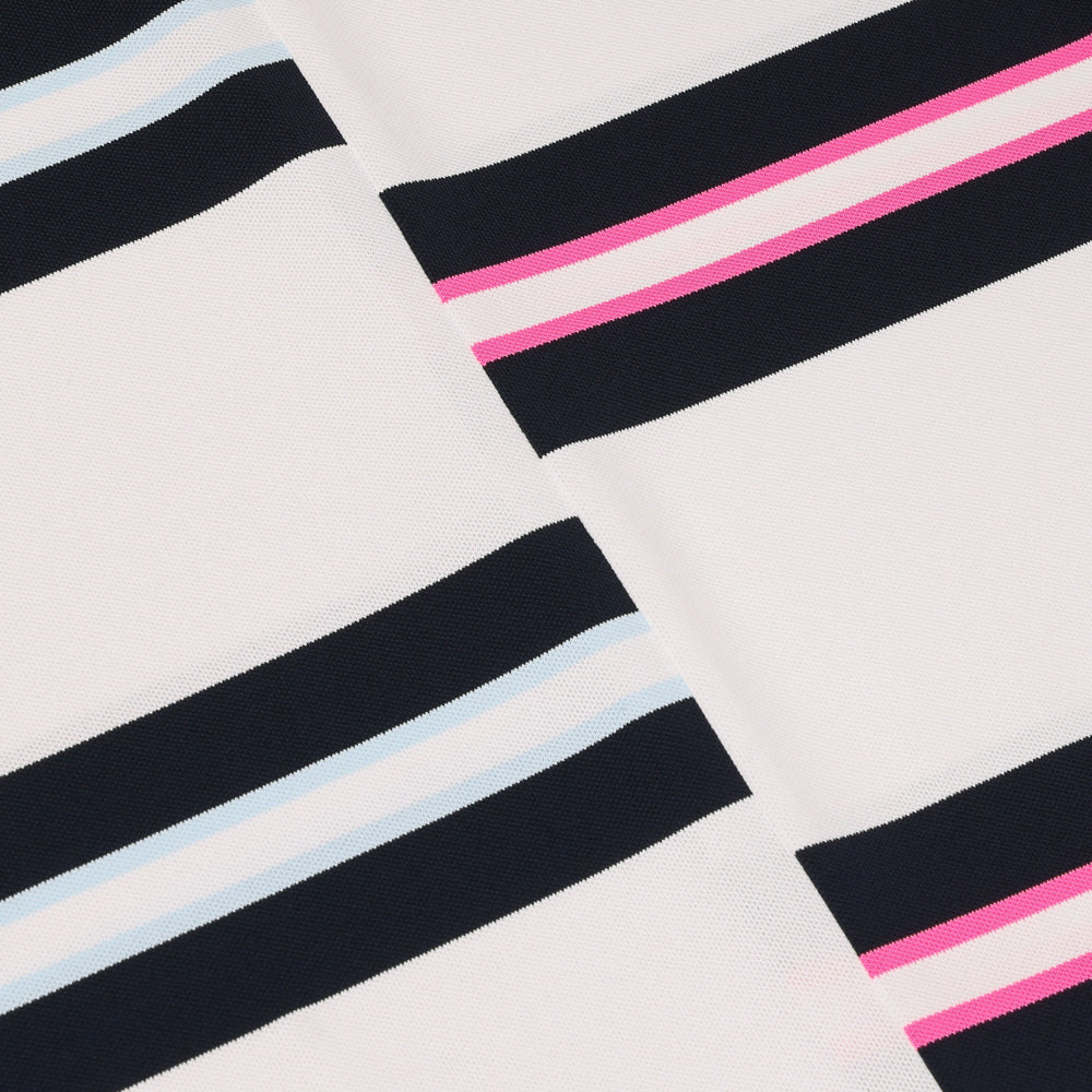 Women's Tech Pique Engineered Stripe Sleeveless Polo