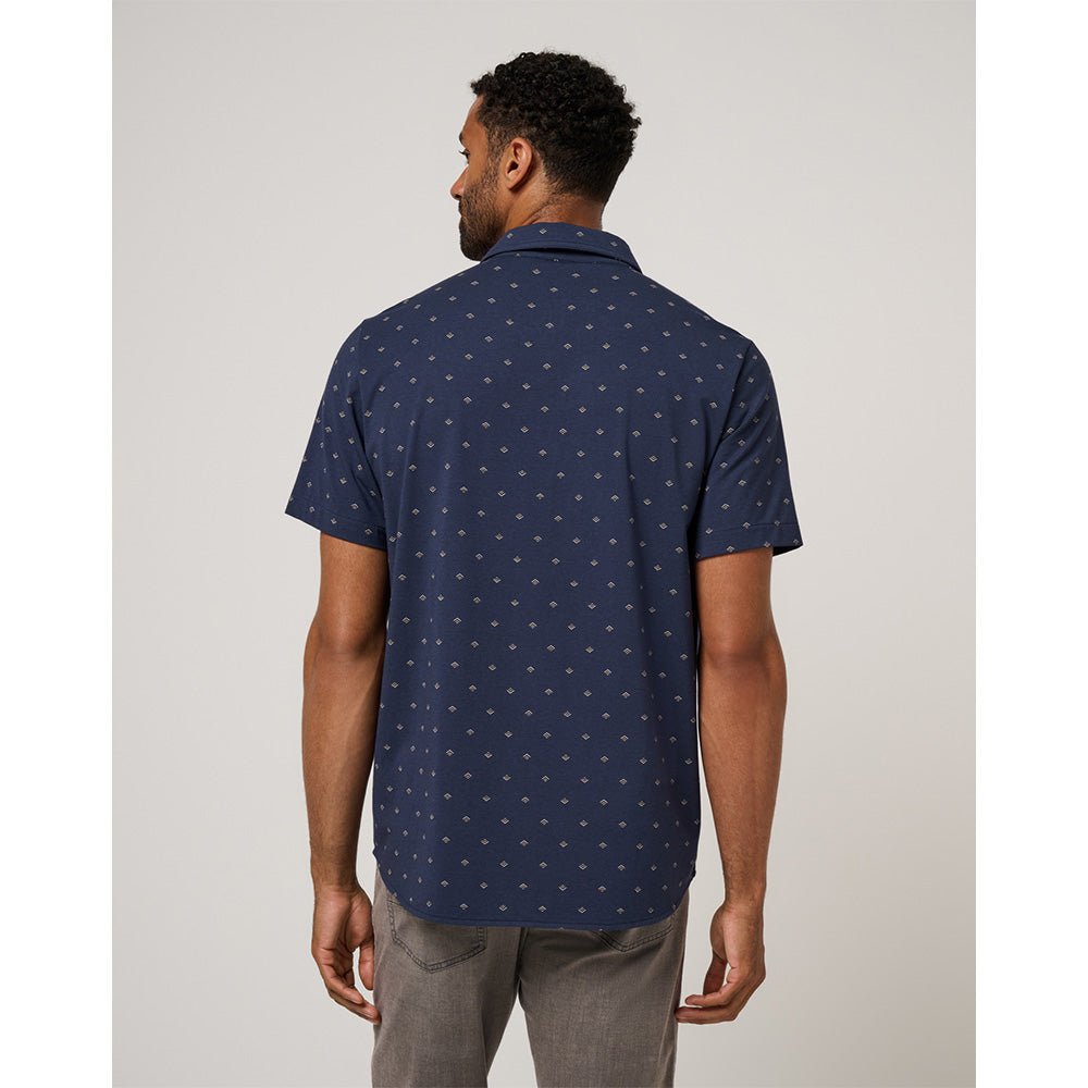Comfortknit Geo Button-Up Shirt