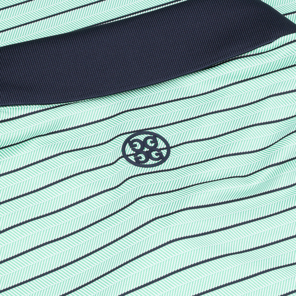 Herringbone Stripe Tech Jersey Polo