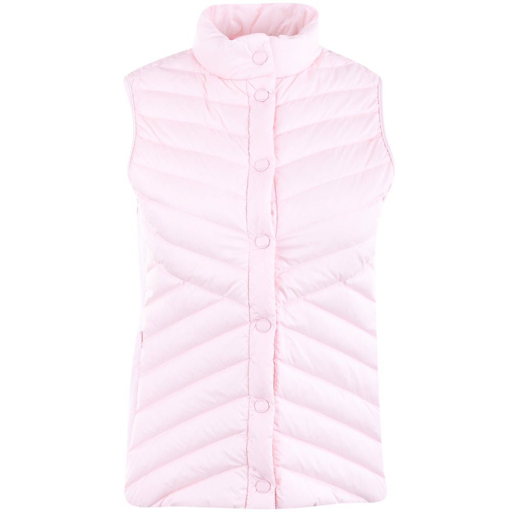 Women's V-Down Quilted Stretch Tech Interlock Vest