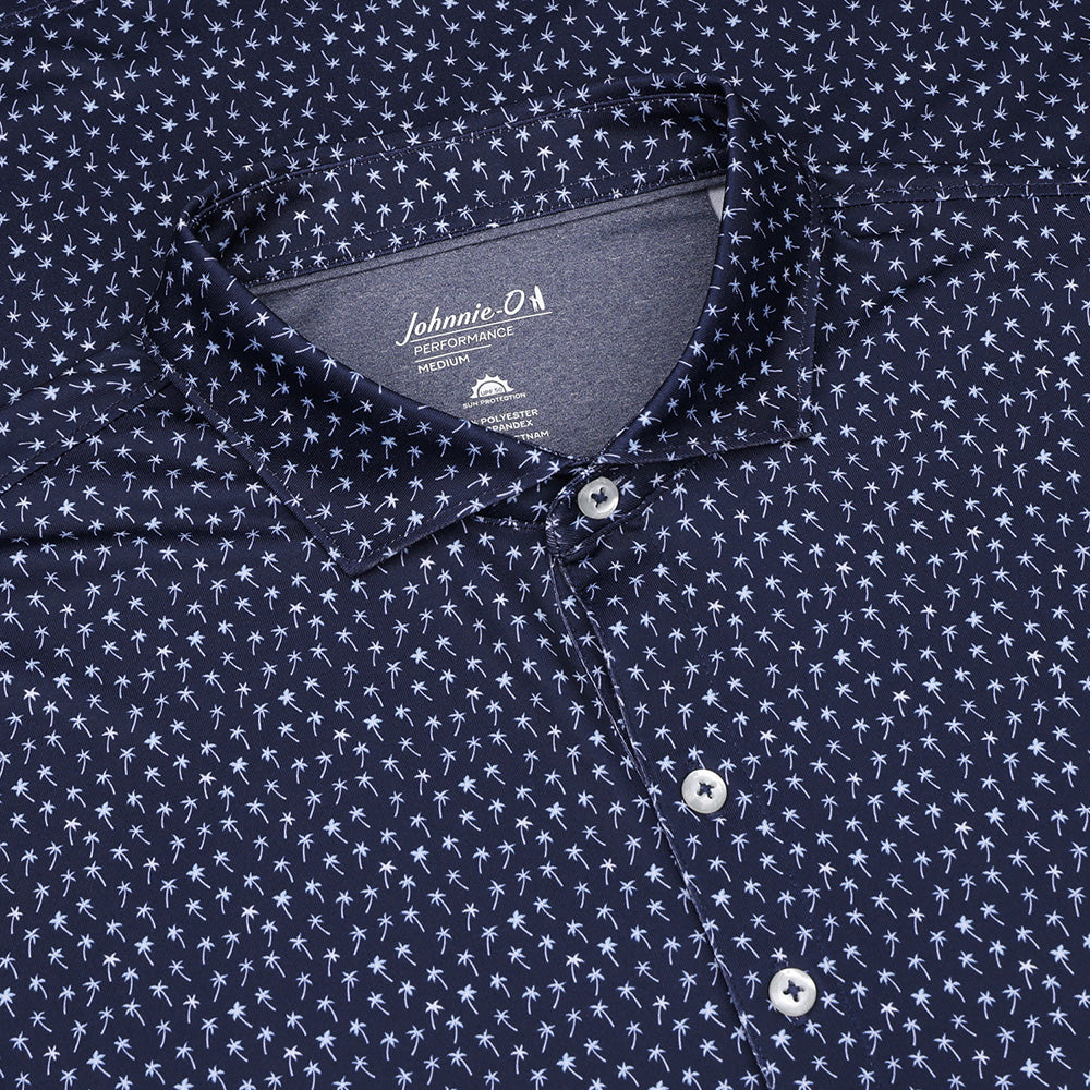 Performance Jersey Polo - Marina Print