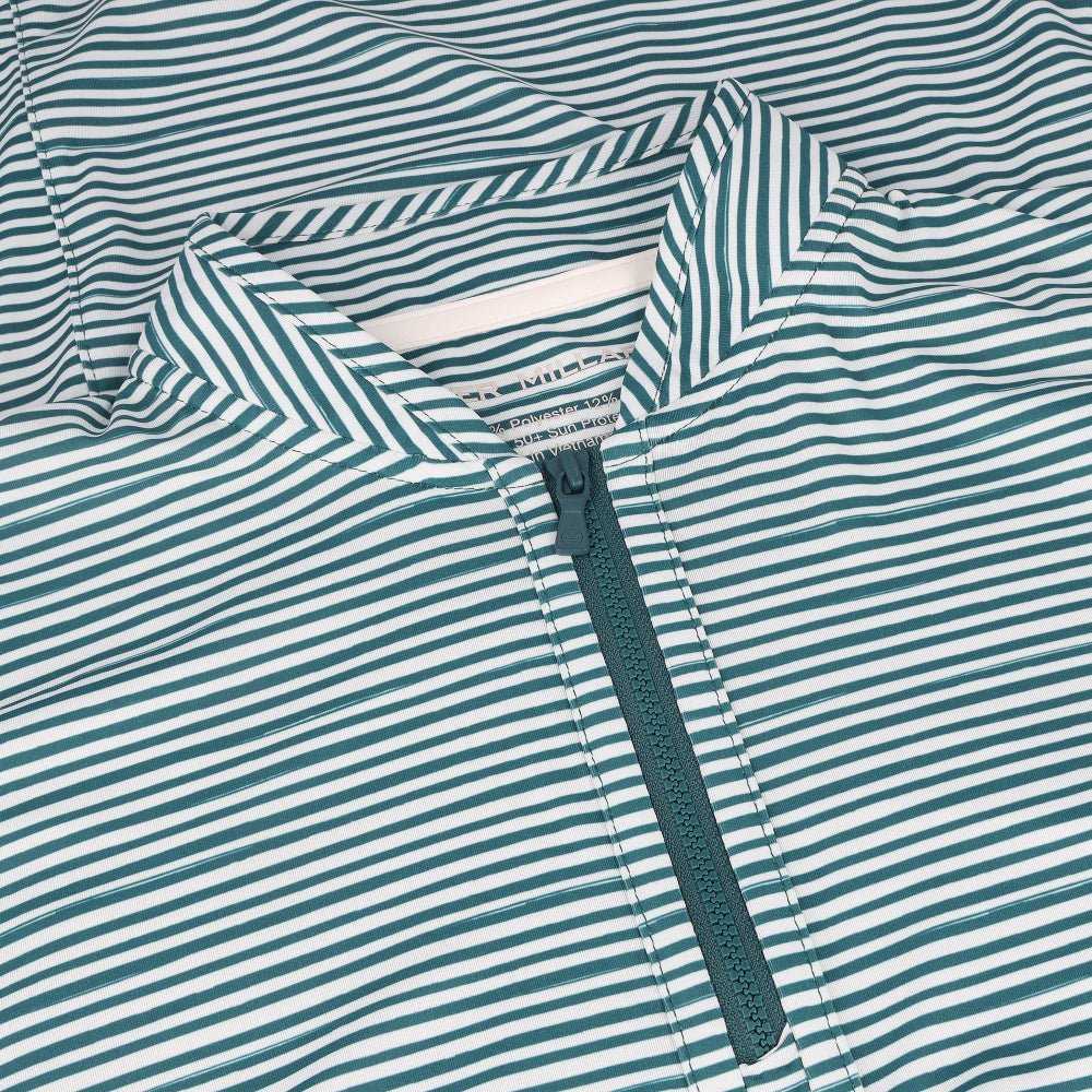 Women's Bunker Stripes Lightweight Long Sleeve 1/4 Zip Sunshirt - Fairway Styles