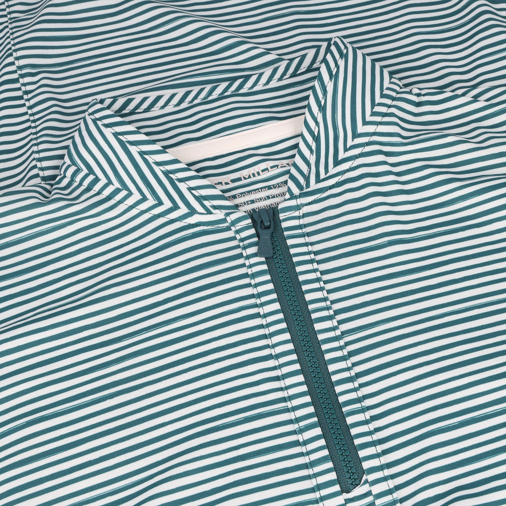 Women's Bunker Stripes Lightweight Long Sleeve 1/4 Zip Sunshirt