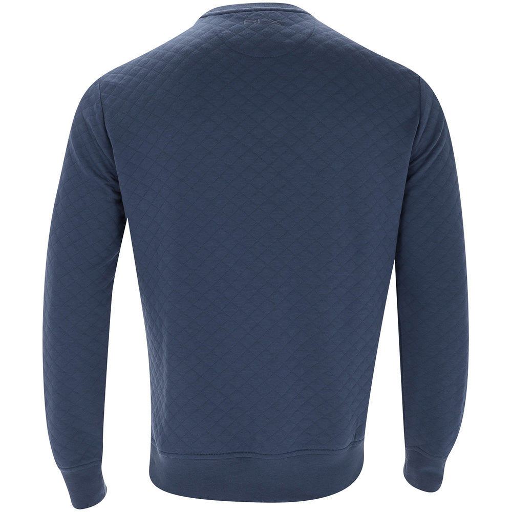 Quilted Double-Knit Crewneck Sweatshirt