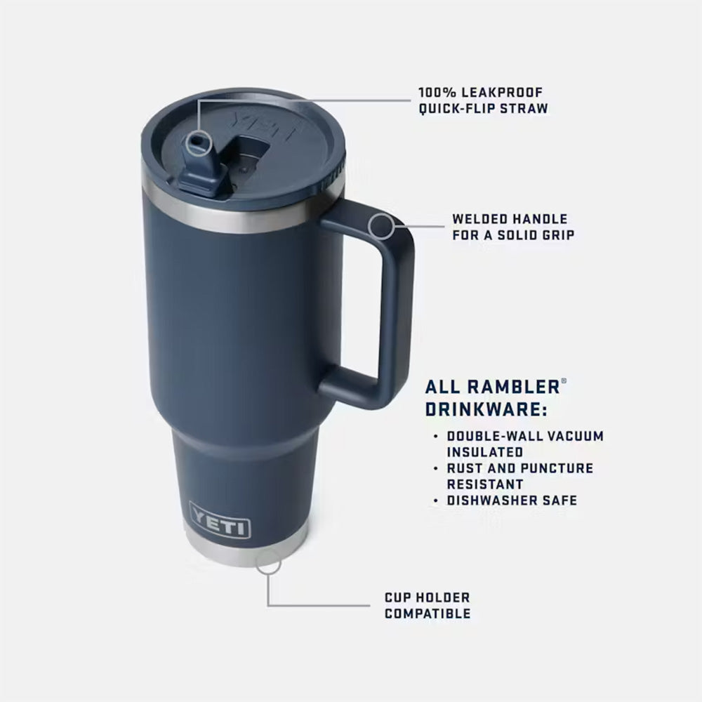 Rambler 40 Oz Travel Straw Mug With Color-Matched Straw Lid