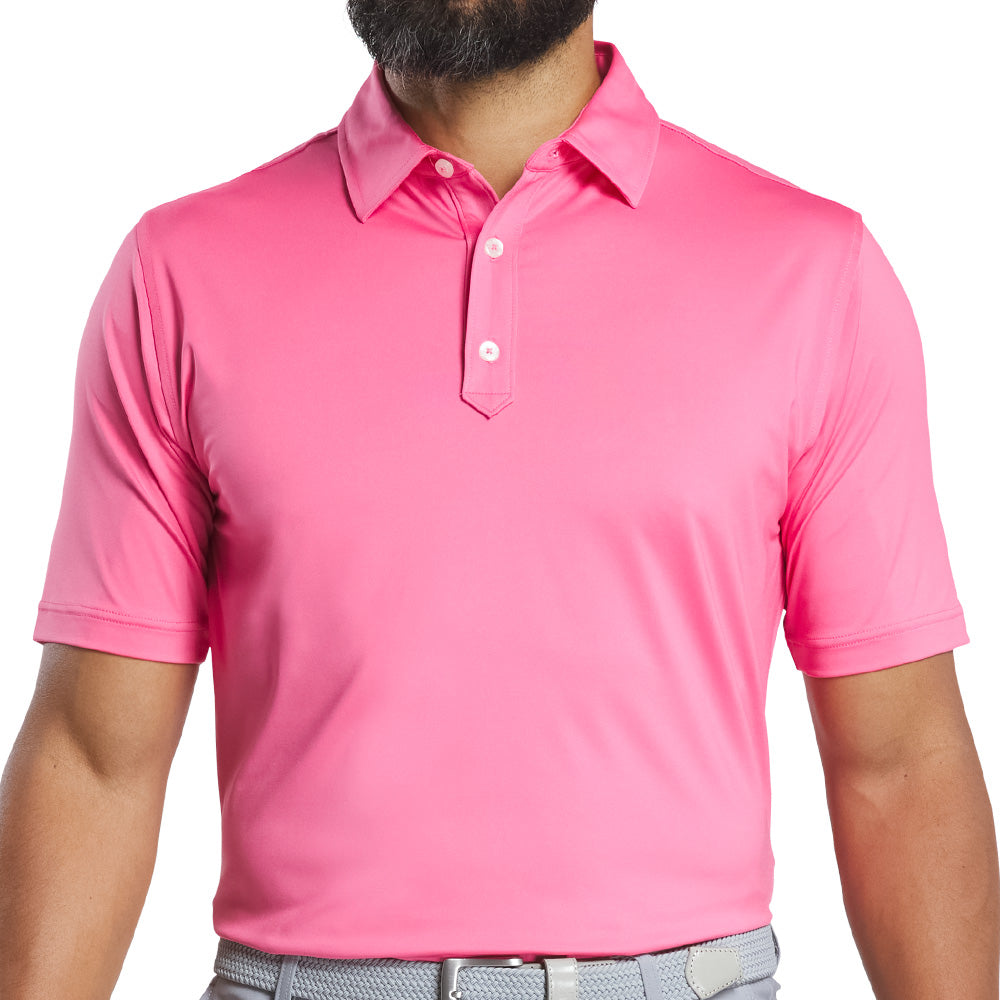 ProDry Performance Solid Lisle Set on Placket Polo