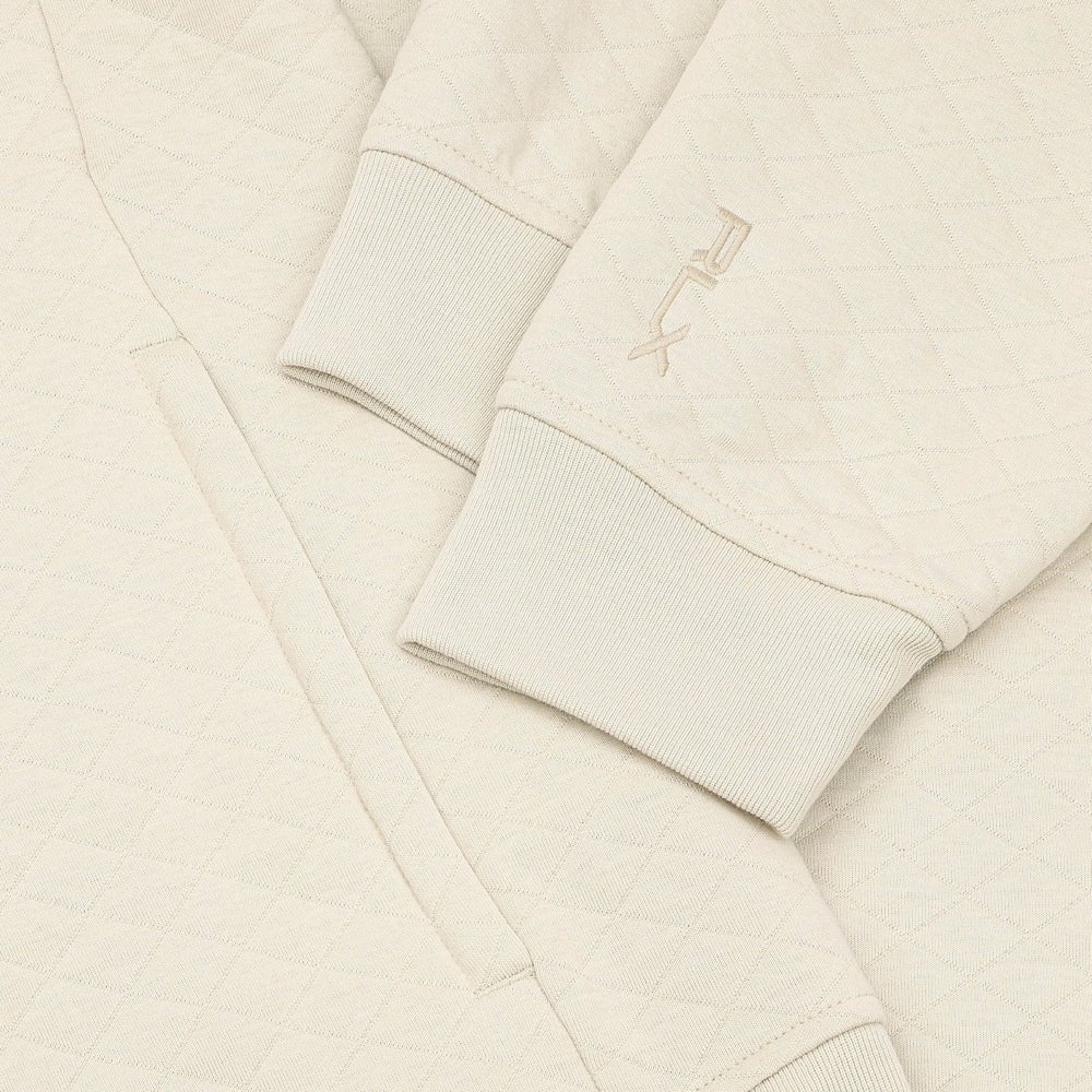 Quilted Double-Knit 1/2 Zip Pullover