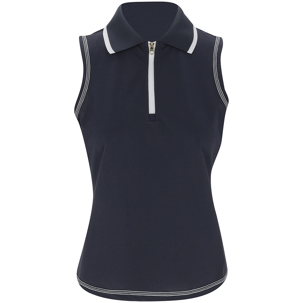 Women's Cammie Performance Sleeveless 1/4 Zip Polo