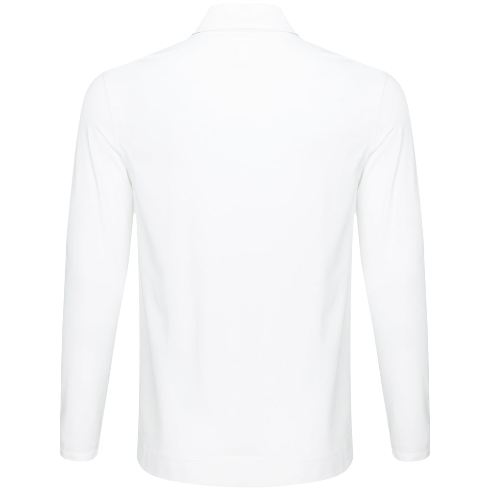 Cotton Stretch Long Sleeve Polo