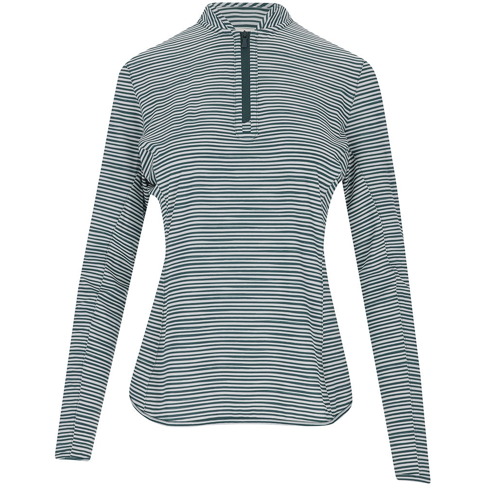 Women's Bunker Stripes Lightweight Long Sleeve 1/4 Zip Sunshirt