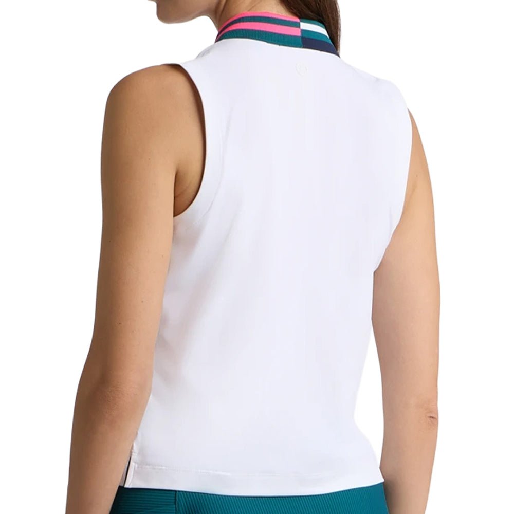 Women's Stretch Nylon Interlock Sleeveless Polo