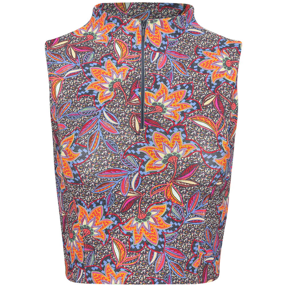 Women's Sunfire Sleeveless 1/2 Zip Mock Neck Polo