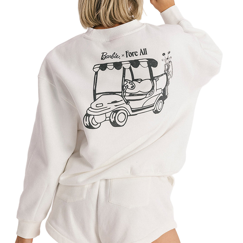 Fore All x Barbie™ Women's Country Club Crewneck Sweatshirt