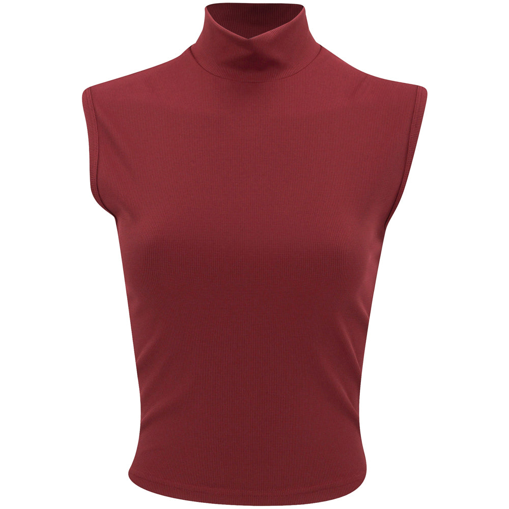 Women's Manhattan Sleeveless Mock Neck Top