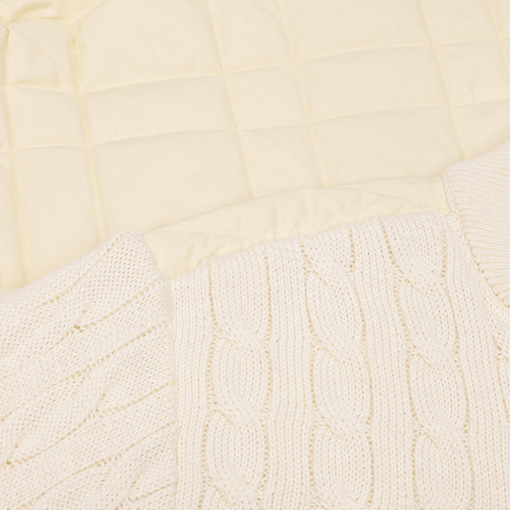 Women's Hybrid Cable-Knit Bomber Jacket