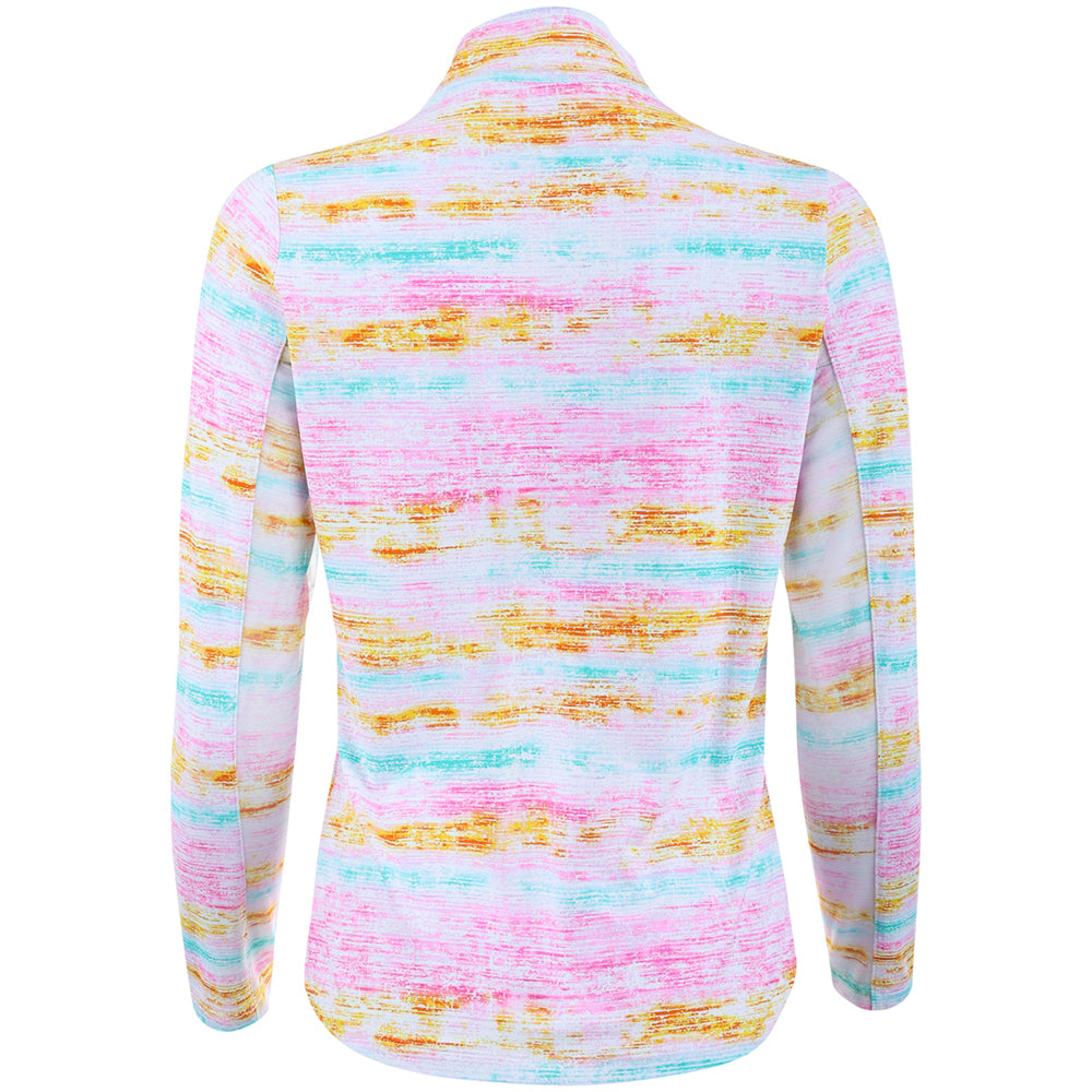 Women's Long Sleeve Mock Neck Top - Gia Print