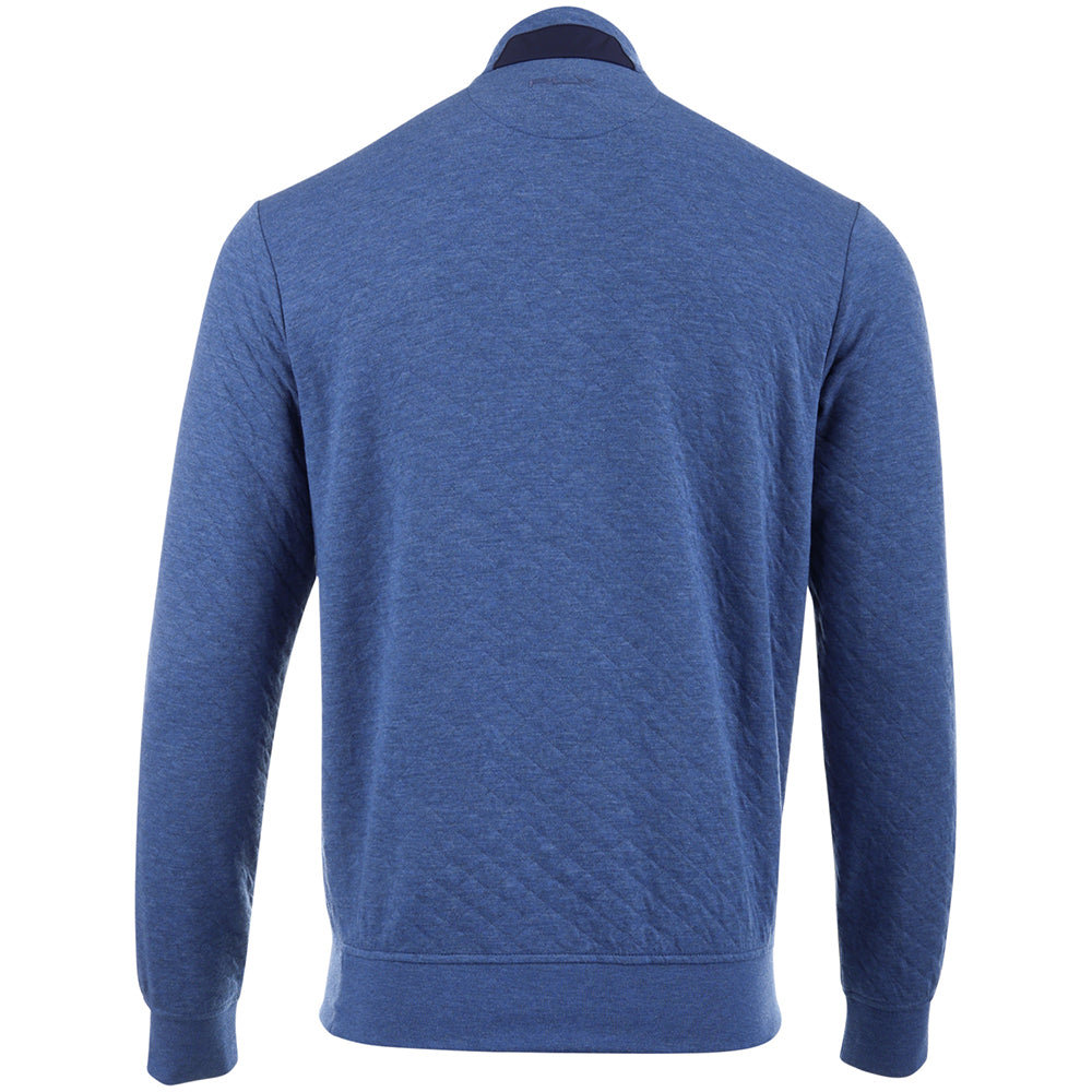 Quilted Double Knit 1/2 Zip Pullover