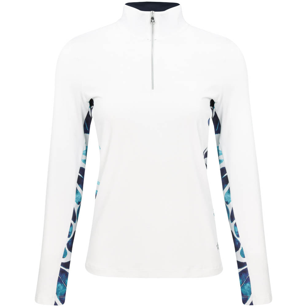 Women's The Desiree Long Sleeve 1/4 Zip Mock Neck Top