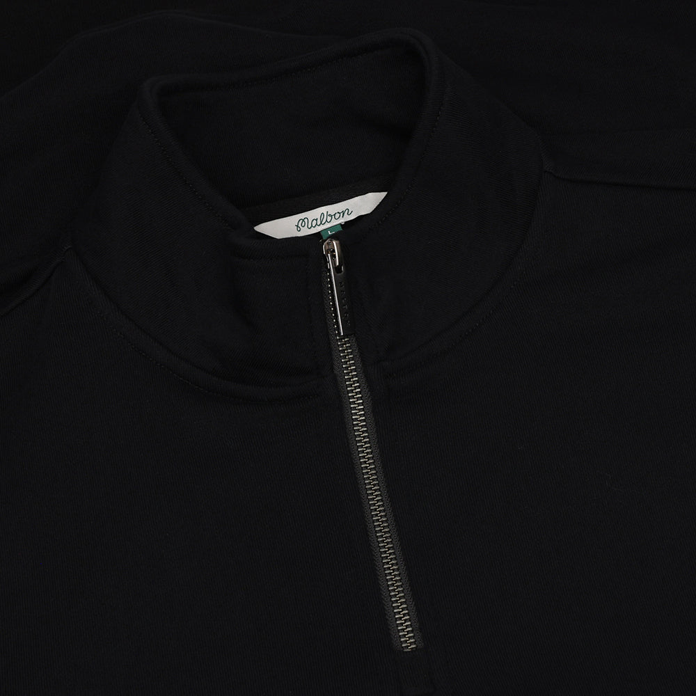 Collegiate 1/4 Zip Stand Collar Sweatshirt