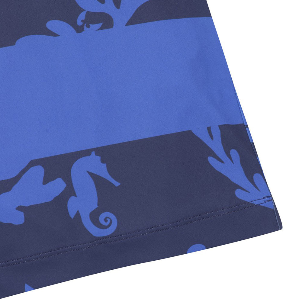 Athletic Fit Ocean Block Polo Shirt