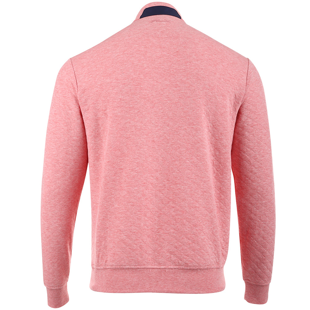 Quilted Double Knit 1/2 Zip Pullover