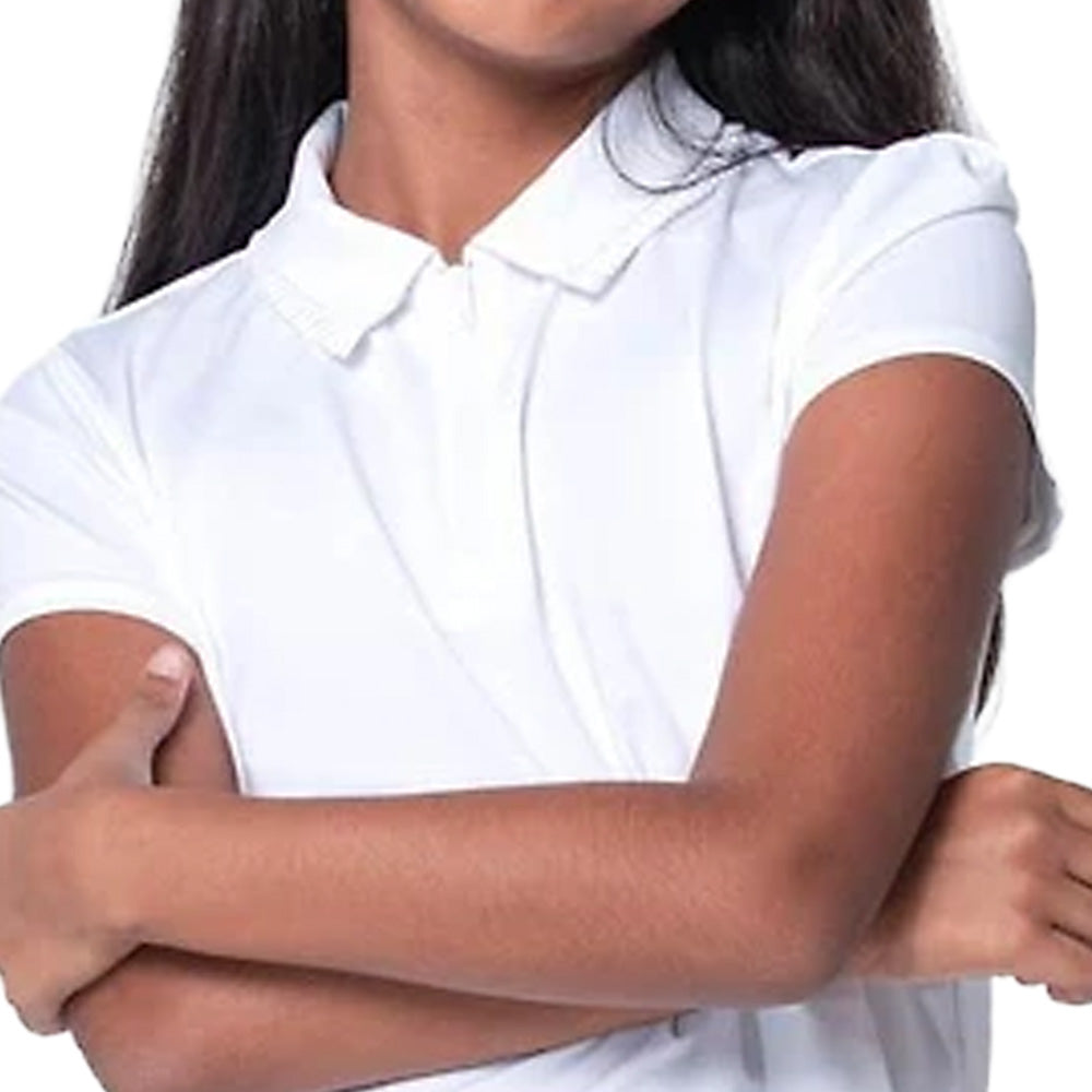 Girls' Pleated 1/4 Zip Polo