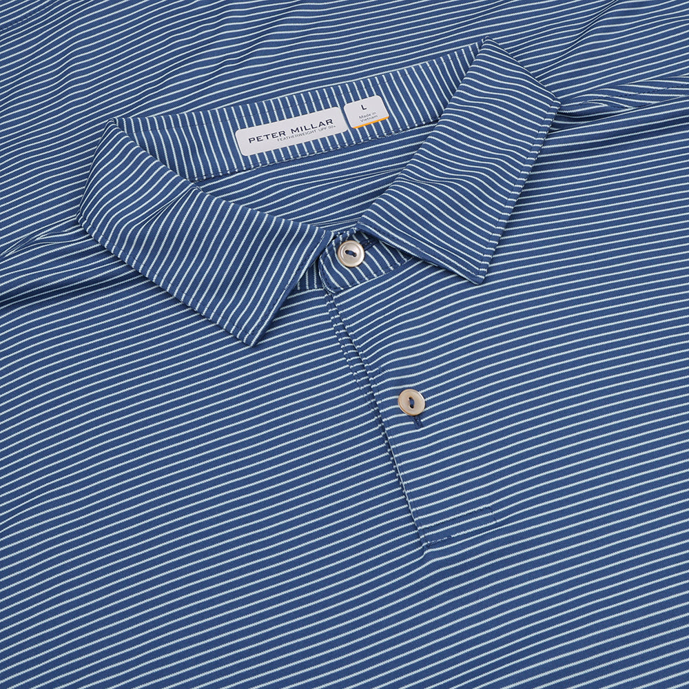 Featherweight Stripe Long Sleeve Polo