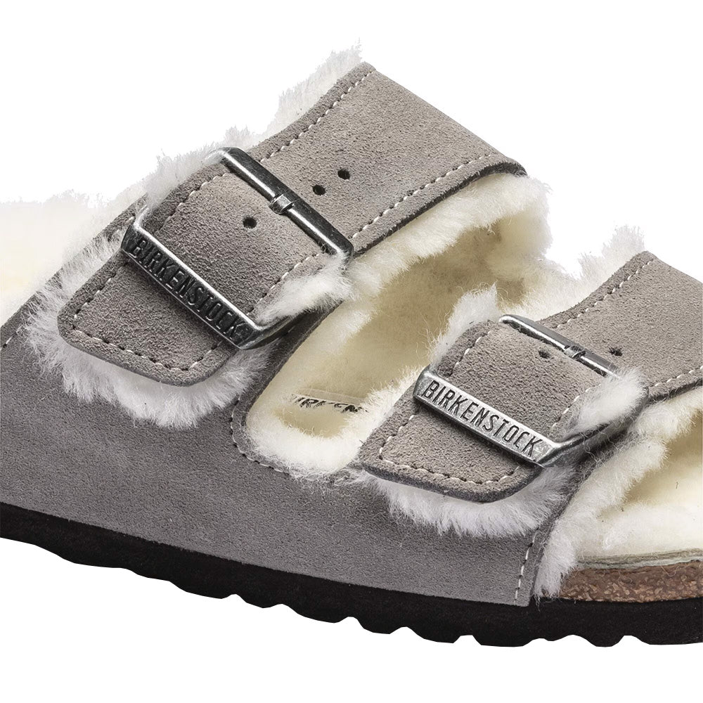 Women's Arizona Shearling Sandals - Suede Leather