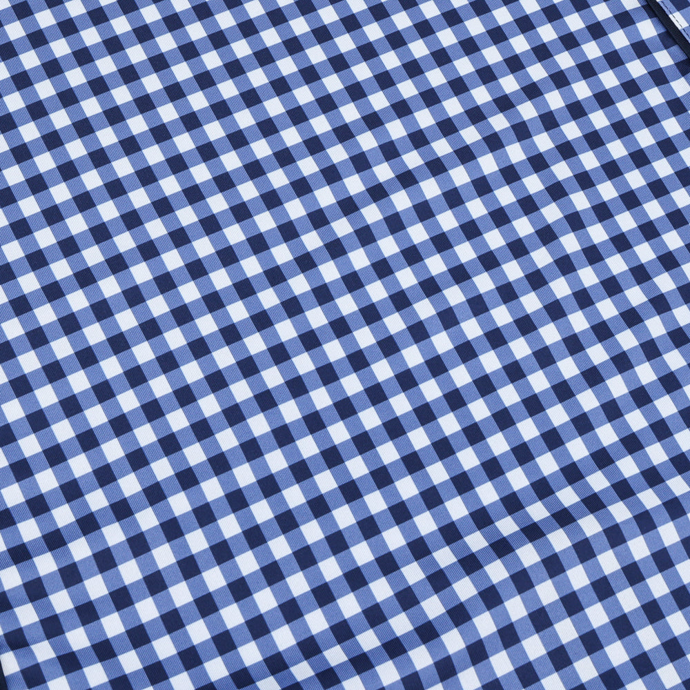 Women's Gingham Stretch-Jersey 1/4 Zip Pullover