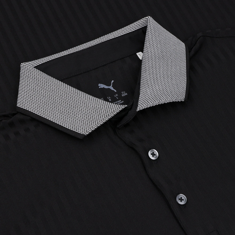 MATTR Stripe Jacquard Polo
