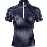 Women's Slim Fit Stretch Jersey 1/4 Zip Polo - Fairway Styles