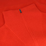Women's Rib-Knit Cashmere 1/2 Zip Sweater
